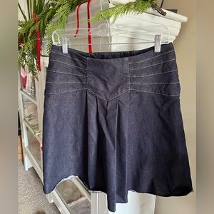 Diane Von Furstenberg dark stretch denim skirt size 6 NWOT very Carrie Bradshaw